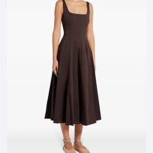 Zara Chocolate Brown Midi Dress